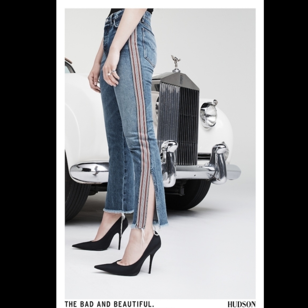 HUDSON Riley Luxe Crop Relaxed Straight Jean-Forgiver NWOT SOLD OUT